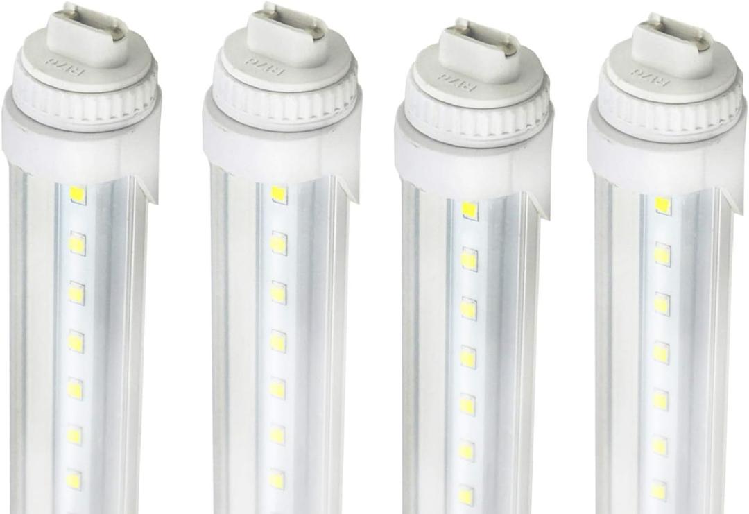 WYZM 4PCS F72T12/cw/ho LED Replacement 6ft, R17D 6 Feet 30Watt Fluorescent Replacement for F72T12/CW/HO (4-Pack White)
