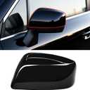 Yumzeco 1PC Compatible with Subaru Side Mirror Cover Forester/Outback/Impreza/Crosstrek/Legacy, Driver Side for Subaru Mirror Cap W/O Light Clip-on 91059FJ010 Replacement-Left, Glossy Black