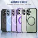 2 x Xfilm for iPhone 17 Camera Lens Protector Nut, Individual Metal with 9H Hardness, Scratch-Proof Camera Screen Protector, Stylish Accessories, Case Friendly (Black)