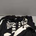 Men Halloween Skeleton Costume Onesie Jumpsuit for Adult Plus Size Cozy Pajamas Hoodie Outfit Suit Scary Cosplay (XX-Large, Black)