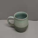 Bosmarlin Extra Large Ceramic Coffee Mug, 25 Oz, Dishwasher and Microwave Safe, Oversized Big Tea Cup for Office and Home, Reactive Glaze (Green)