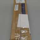 1 Inch Black Curtain Rods for windows, Heavy Duty Adjustable Splicing Single Curtain Rod with Brackets (30-90")