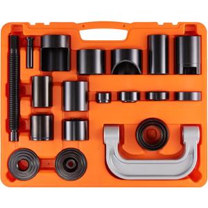 VEVOR Ball Joint Press Kit, 21 pcsTool Kit, C-Press Ball Joint Remove and Install Tools, for Most 2WD and 4WD Cars, Heavy Duty Ball Joint Repair Kit for Automotive Repairing