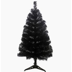 3ft Christmas Tree Artificial with Plastic Stand Home Office Christmas Holiday Decoration, Black