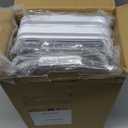 Delamu 2-Tier Multi-Purpose Bathroom Under Sink Organizers and Storage, Stackable Kitchen Pantry Organization, Pull Out Medicine Cabinet Organizer with Movable Dividers, White, 2 Pack