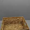 StorageWorks Extra Large Wicker Baskets for Organizing, Water Hyacinth Storage Basket with Built-in Handles, 1 Pack (16 "L x 13"W x 7 "H)