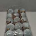 15 Pcs Velvet Christmas Balls, 3.15" Large Velvet Christmas Ornaments Balls, Plastic Shatterproof Flocked Ornaments for Xmas Tree Holiday Party Decorations (A - Dusty Blue)