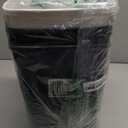 CEROELDA 3 Pack Bathroom Garbage Can with Lid, 10L/2.6 Gal Small Garbage Can with Press Top Lid, Slim Plastic Waste Basket for Toilet, Office, Bedroom (Muti 1)