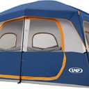 UNP Tent, Portable Cabin Tent, Camping Tent Easy Set Up, Waterproof with Top Rainfly for Outdoor Camping/Hiking (Dark Blue), Size: 5-8 Person Tent