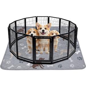 Mozin Washable Pee Pads for Dogs, 1 Pack Super Absorbent Dog Training Pads Leakproof Non-Slip Reusable Puppy Pads, Waterproof whelping Pad for Housebreak, Playpen, Crate,Potty Training, Couch- 72"x72"