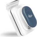 AQQA Aquarium Strong Magnetic Cleaner Brush, Fish Tank Glass Algae Magnet Cleaning Tool Floating Cleaner Scrubber Brush with 2 Detachable Scraper (Blue,S)