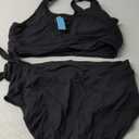 Two Piece High Waisted Swimsuits - Women Tummy Control Bikini Modest Bathing Suit 2PC 2025, Size XL