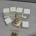 12 Pack Dresser Drawer Knobs -Hardware Flower Shape Design for Vintage Cabinets, Closet Drawers, Cabinet Pull Handles - Elegant Knobs for Dresser Drawers Upgrade (Sunflower2, Gold)