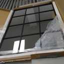 Suidia Wall Mirror, 24" x 36" Window Decorative Mirrors, Metal Framed Wall Decor Wall-Mounted Mirrors for Bedroom, Living Room, Entryway, Black