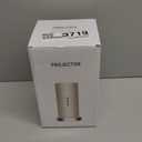 Mini Projector with WiFi and Bluetooth, 1080P Portable Movie Projector with 500 ANSI Lumens, Smart Android TV Projector Built-in Netflix/YouTube, Electric Focus, for Bedroom and ApartmentRose Gold