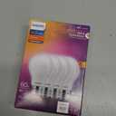 PHILIPS LED 60W A19 4-Pack Ultra Definition Soft White LED Light Bulbs (2700K) 800 Lumen (8W = 60W) Dimmable Clear Flicker-Free Light Bulbs
