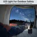 4 x Portable Clip On Fan for Under Shirt, Waist Fan Clip On Belt, 4-in-1 Rechargeable Body Fans with LED Light, Phone Stand, Fast Charging 4-Speed Hip Personal Fans for Baby, Mowing, Work, Kitchen, Truck (Black)