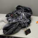 Westinghouse Electric Blanket King Size, Super Cozy Soft Flannel 100"" x 90"" Heated Blanket with 10 Fast Heating Levels & 1-12 Auto-Off, Machine Washable, ETL&FCC Certification, Charcoal