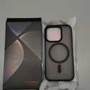 TORRAS Ultra Magnetic for iPhone 15 Pro Case, [3X Military-Grade Drop Tested] [Compatible with MagSafe], Shockproof Translucent Durable Slim Protective Anti-Scratch Anti-Fingerprint, Black