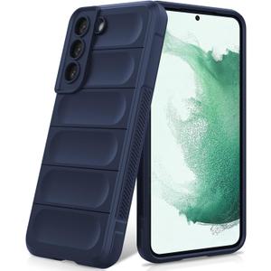 Silicone Case for Samsung Galaxy S22, Anti-Scratch Microfiber Lining, Shockproof Case with Camera Protection, Blue