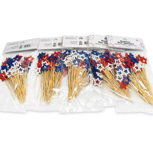 5 x Bamboo Star Skewers