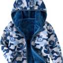 Baby Toddler Boys Girls Sherpa Fleece Lined Jacked Sweatshirt Fall Winter Autumn Warm Clothes with Hoodie (2-3T, Lion)