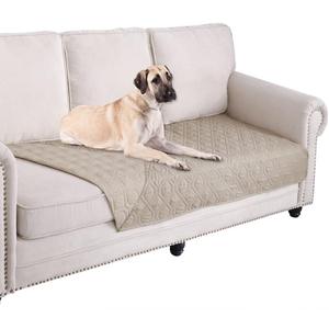 Ameritex Waterproof Blanket Reversible Dog Bed Cover Pet Blanket for Furniture Bed Couch Sofa (30x70 Inch (Pack of 1), Beige)