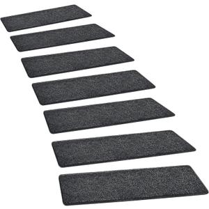 PURE ERA Carpet Stair Treads Tape Free Non Slip Indoor Stair Carpet Stair Protectors Pet-Friendly Non-Slip Skid Resistant Washable Reusable 8" x 30"(2 Pieces,Black) PURE ERA Carpet Stair Treads Tape Free Non Slip Indoor Stair Carpet Stair Protectors Pet-Friendly Non-Slip Skid Resistant Washable Reusable 8" x 30"(2 Pieces,Black)