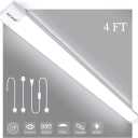 Airand LED Ceiling Light Fixture 4FT, LED Shop Light Fixture 5000K, IP66 Waterproof LED Garage Light Closet Light Under Cabinet Light, 36W 3600 LUX LED Tube Shop Light Work Light for Shop,Hallway