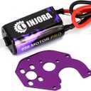 INJORA RC Brushed Motor 050 50T Pro High Torque Motor with Motor Mount for SCX24 Gladiator Bronco C10 JLU Deadbolt Axial 1/24 Crawler Upgrade Parts