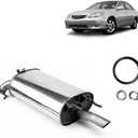 Wensdy 53602 17430 Rear Exhaust Muffler compatible with 2002-2006 Toyota Camry 2.4L TC01