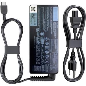 65W 45W USB C AC Charger Fit for Lenovo Thinkpad E14 E15 E16 T14 T15 T16 L13 L15 L14 X13 Gen 1 2 3 4 5 6 T480S T490S Yoga 7 7i 9i 14ITL5 15ITL5 16IRL8 16IML9 Laptop Power Supply Adapter Cord (65W)
