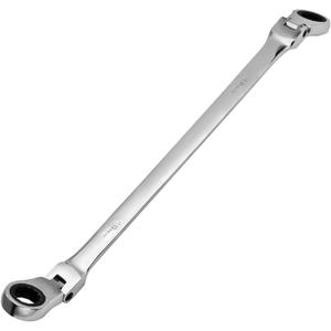 Litoexpe 16-18mm Extra Long Flex-Head Ratcheting Wrench, Metric Double Box End Wrench for Mechanics, DIY Enthusiasts
