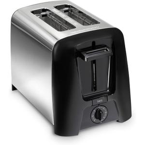 Hamilton Beach 2 Slice Toaster with Extra Wide Slots, Shade Selector, Auto-Shutoff, Cancel Button and Toast Boost, Black