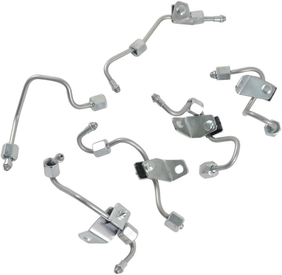 GELUOXI Fuel Injector Supply Lines Feed Lines Replacement for 2003-2009 Dodge Ram 2500 3500 5.9 Cummins Diesel 5086871AA 5086872AB