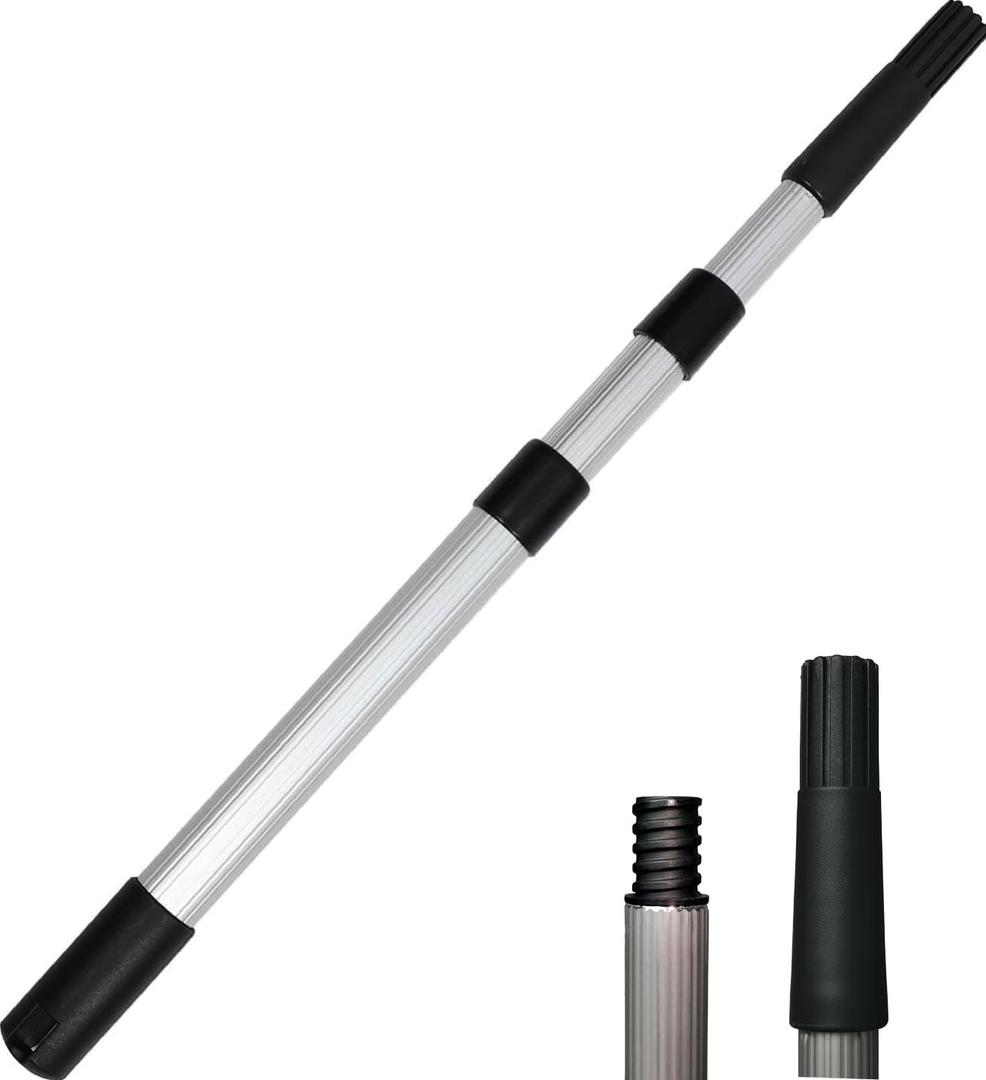 3 Ft Telescopic Extension Pole, Aluminum, adjustable 3-Stage Extension Pole,Paint Roller Brush Extension Handle, Threaded Pole, Telescoping Paint Roller Pole Extends to 36 inch
