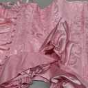 Dreay Womens Vintage Off Shoulder Corset Bustier Lace Up Boned Overbust Corset Renaissance Corset Tops for Women (Medium, Pink)