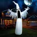 Joiedomi 12 FT Halloween Inflatables Outdoor Decorations, Scary Ghost Halloween Decor, Inflatable Ghost Blow Ups for Yard with LEDs for Outside Yard Decorations