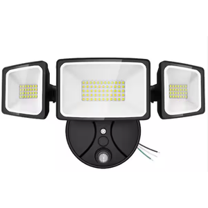 70W 7000LM Security Lights Outdoor, 4-Head LED Motion Sensor Light, Hardwired Dusk to Dawn Flood Light, 6500K Daylight, IP65 Waterproof, 3 Modes for Yard Garage Porch