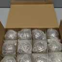 Jenaai 12 Pcs 2.36 Inch Black Glass Christmas Ball Ornaments Vintage Christmas Tree Decorations Mercury Glass Hanging Ornaments for Xmas Trees Party Garland DIY Craft Holiday Supplies, 6 Style