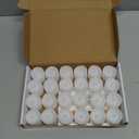 Homemory 24Pcs Flickering Flameless Candle Battery Operated, 200+Hours Fake Electric LED Tea Lights for Votive, Centerpiece Table Decorations, Wedding, Aniversary, Halloween, Christmas (Warm White Glow  White Body)