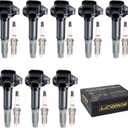 Set of 8 Ignition Coil Pack and Spark Plugs Fits for 2011 2012 2013 2014 2015 2016 Ford F150 Mustang 5.0L V8 Replaces# UF622 5C1859