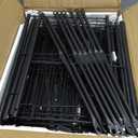 6 Tiers Metal Shoe RackLarge Capacity Shoe Rack Holds 24 Pairs of Shoes, Durable and Stable, Adjustable Metal Shelf Stackable Shoe Shelf for Entryway, Hallway, Living Room, Closet (27.8" x 10.8" x 39.2", Rustic Brown)