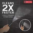 Delta 2-Setting Matte Black Wall Mount Handheld Shower Head with ProClean Spray, Hand Held Shower Head and Hose with High Pressure Spray, Matte Black 51537-BL