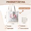 Ocean Beach Tote Bag, Coquette Bow Seashell Coastal Canvas Tote Bags for Women, Beach Gifts for Women, Gifts for Ocean Lovers, Preppy Pink Conch Beachy Reusable Grocery Shopping Bags