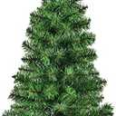 OFFICEJOY 3ft Tabletop Christmas Tree, Small Artificial Spruce Tree in Burlap Base, Ideal for Home, Office, Shops, Holiday Decoration