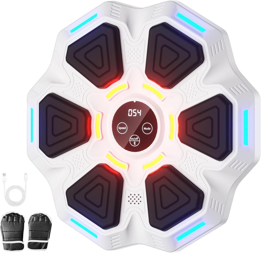 Music Boxing Machine, Music Punching Machine, Musical Boxing Machine with Gloves, Wall Punching Pad for Boxing Musicn, Music Boxing Machine for Adults, Kids, Women, Gift for Kid