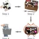 ZTUJO Purse Organizer Insert, Felt Bag Organizer with Metal Zipper, Handbag & Tote Shaper, For Speedy Neverfull Tote, 7 Sizes