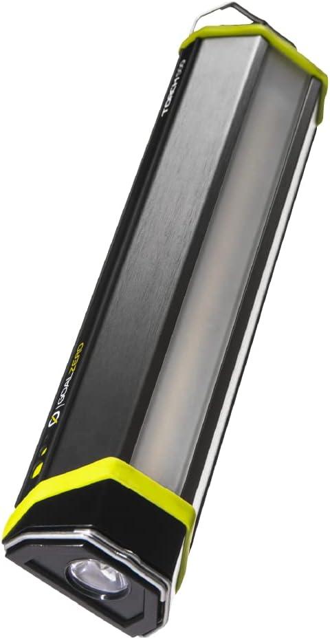 Goal Zero 500 Lumen Torch Light, Multi-Use Weatherproof LED Flashlight and Solar Lantern Portable Rechargeable Spotlight and Floodlight with Built-In Solar Panel