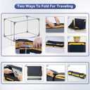 A 4 Pet 36-in Foldable Soft-Sided Dog Crate for Large Dogs
patented screw frame, Lockable zippers, waterproof base, washable cover, outdoor/indoor/car